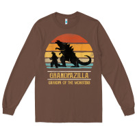 Chestnut mens grandpazilla grandpa of monsters retro halloween christmas t shir Long Sleeve Tee - linhVisuals