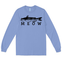Colony Blue catfish meow funny catfishing fishing fisherman gift t shirt Long Sleeve Tee - linhVisuals