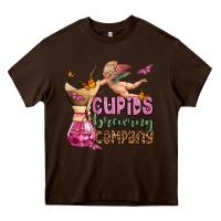 Chocolate Brown cupids brewıng  company olivia Heavy Core Tee - OliviaCreatesArt