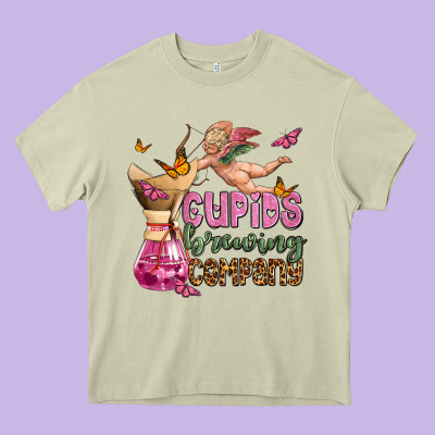 Cupids Brewıng  Company Olivia Heavy Core Tee Designed By Oliviacreatesart