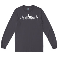 Smoke great recumbent bike heartbeat design cycling t shirt Long Sleeve Tee - linhVisuals