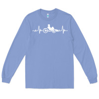 Colony Blue great recumbent bike heartbeat design cycling t shirt Long Sleeve Tee - linhVisuals