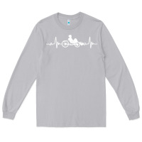 Moon Dust great recumbent bike heartbeat design cycling t shirt Long Sleeve Tee - linhVisuals