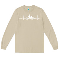 Mushroom great recumbent bike heartbeat design cycling t shirt Long Sleeve Tee - linhVisuals