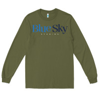 Army Green Blue Sky Studios Long Sleeve Tee - linhVisuals