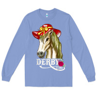 Colony Blue derby day shirt 2022 horse derby party horse racing t shirt Long Sleeve Tee - linhVisuals