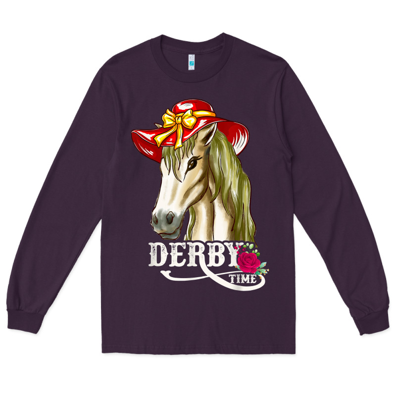 Derby Day Shirt 2022 Horse Derby Party Horse Racing T Shirt Long Sleeve Tee by linhVisuals | Teevron