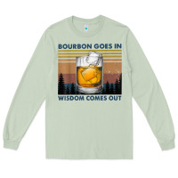 Matcha bourbon goes in wisdom comes out vintage t shirt Long Sleeve Tee - linhVisuals
