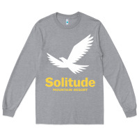 Heather Grey Solitude Mountain Resort Long Sleeve Tee - linhVisuals