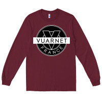 Burgundy Vuarnet France Long Sleeve Tee - linhVisuals