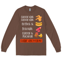 Chestnut chicken wing chicken wing hotdog and bologna shirt t shirt Long Sleeve Tee - linhVisuals