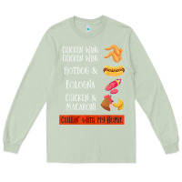 Matcha chicken wing chicken wing hotdog and bologna shirt t shirt Long Sleeve Tee - linhVisuals