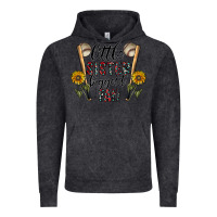 Vintage Black little sister biggest fan Vintage Hoodie - CowhideDigitalArt