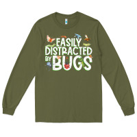 Army Green funny bug tshirt, insect lover shirt, bug collector t shirt Long Sleeve Tee - linhVisuals