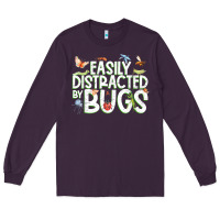 Plum funny bug tshirt, insect lover shirt, bug collector t shirt Long Sleeve Tee - linhVisuals