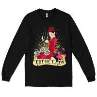 Black doctor who rockabilly missy time lady baker t shirt Long Sleeve Tee - linhVisuals