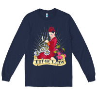 Navy doctor who rockabilly missy time lady baker t shirt Long Sleeve Tee - linhVisuals