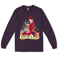 Plum doctor who rockabilly missy time lady baker t shirt Long Sleeve Tee - linhVisuals