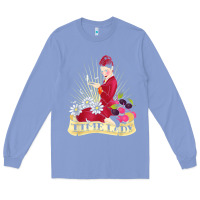 Colony Blue doctor who rockabilly missy time lady baker t shirt Long Sleeve Tee - linhVisuals