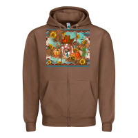 Chestnut Fall heifer cow Zipper Hoodie - RanaPortraitStore