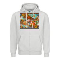Dove Grey Fall heifer cow Zipper Hoodie - RanaPortraitStore