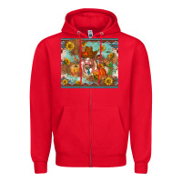 Red Fall heifer cow Zipper Hoodie - RanaPortraitStore