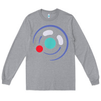 Heather Grey minimalist game cube controller throwback retro gamer t shirt Long Sleeve Tee - linhVisuals