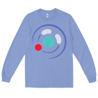 Colony Blue minimalist game cube controller throwback retro gamer t shirt Long Sleeve Tee - linhVisuals