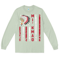Matcha mi’kmaq tribe native american flag mi’kmaq heritage related t shir Long Sleeve Tee - linhVisuals