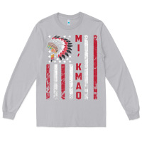 Moon Dust mi’kmaq tribe native american flag mi’kmaq heritage related t shir Long Sleeve Tee - linhVisuals