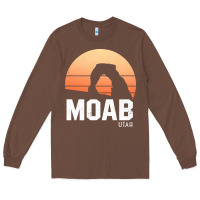 Chestnut moab utah arches national park vintage retro outdoor hiking pullover h Long Sleeve Tee - linhVisuals