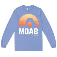 Colony Blue moab utah arches national park vintage retro outdoor hiking pullover h Long Sleeve Tee - linhVisuals