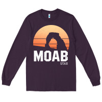 Plum moab utah arches national park vintage retro outdoor hiking pullover h Long Sleeve Tee - linhVisuals