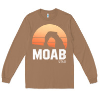 Toasted Coconut moab utah arches national park vintage retro outdoor hiking pullover h Long Sleeve Tee - linhVisuals