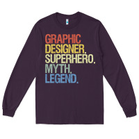 Plum funny graphic designer t shirt Long Sleeve Tee - linhVisuals