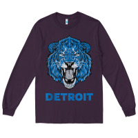 Plum funny vintage lion face head detroit gifts tank top Long Sleeve Tee - linhVisuals