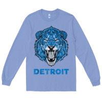 Colony Blue funny vintage lion face head detroit gifts tank top Long Sleeve Tee - linhVisuals