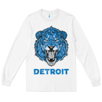 White funny vintage lion face head detroit gifts tank top Long Sleeve Tee - linhVisuals