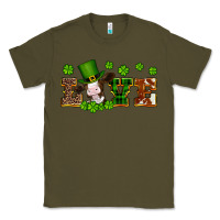 Army Green st patricks love heifer Classic Tee - Artiststas
