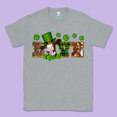 St Patricks Love Heifer Classic Tee Designed By Artiststas