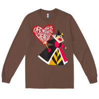 Chestnut alice in wonderland queen of hearts off with their heads tank top Long Sleeve Tee - linhVisuals