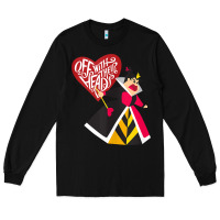 Black alice in wonderland queen of hearts off with their heads tank top Long Sleeve Tee - linhVisuals
