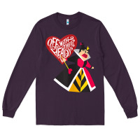 Alice In Wonderland Queen Of Hearts Off With Their Heads Tank Top Long Sleeve Tee | Teevron