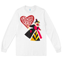 White alice in wonderland queen of hearts off with their heads tank top Long Sleeve Tee - linhVisuals