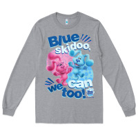 Heather Grey blue's clues & you blue skidoo, we can too tank top Long Sleeve Tee - linhVisuals
