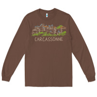 Chestnut carcassonne france unique hand drawn art gift men women t shirt Long Sleeve Tee - linhVisuals