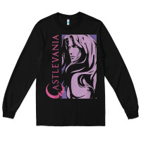 Black castlevania alucard dark portrait t shirt Long Sleeve Tee - linhVisuals