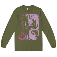Army Green castlevania alucard dark portrait t shirt Long Sleeve Tee - linhVisuals