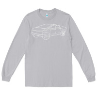 Moon Dust cybertrucks line art pocket futuristic ev truck cyber design t shirt Long Sleeve Tee - linhVisuals