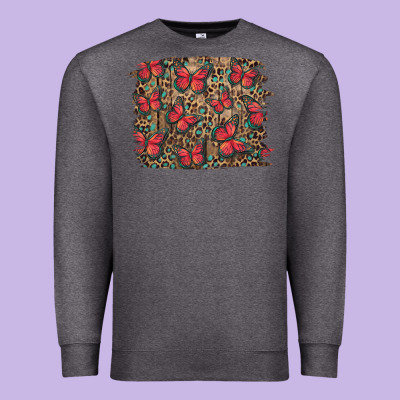Easter Butterflies Background Premium Sweatshirt Designed By Ranaportraitstore